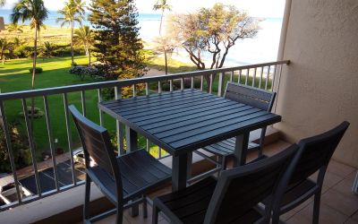 Menehune Shores condo 627: view from lanai