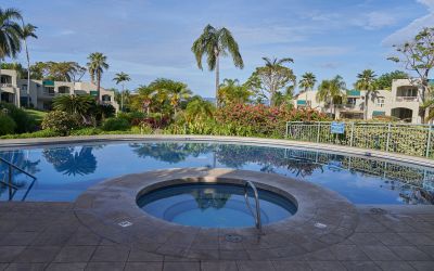 The Palms at Wailea condo 2204: hot tub and pool